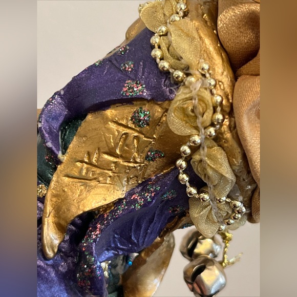 Jacqueline Kent Collection Christmas Royal Stocking Ornament Jester Slipper 2004 - Picture 11 of 16